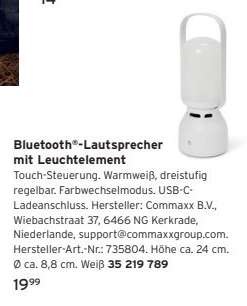 Bluetooth®-Lautsprecher mit Leuchtelement