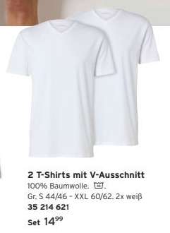 2 T-Shirts mit V-Ausschnitt