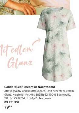 Calida »Leaf Dreams« Nachthemd