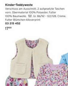 Kinder-Teddyweste