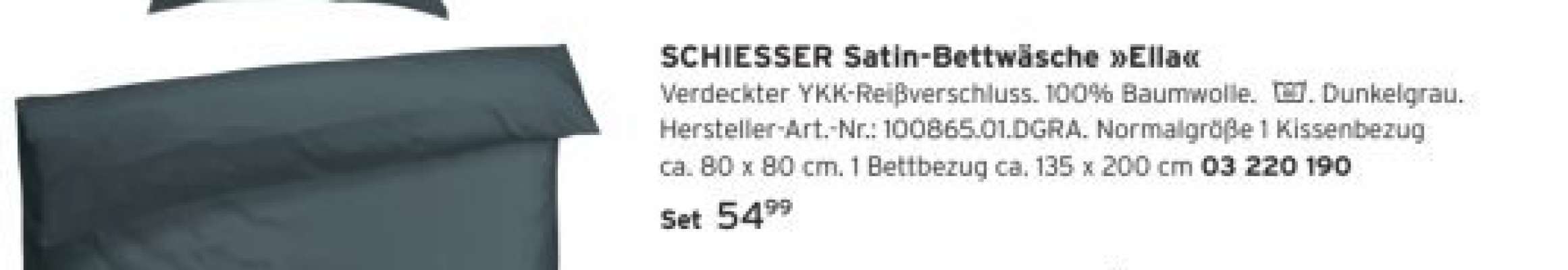 SCHIESSER Satin-Bettwäsche »Ella«