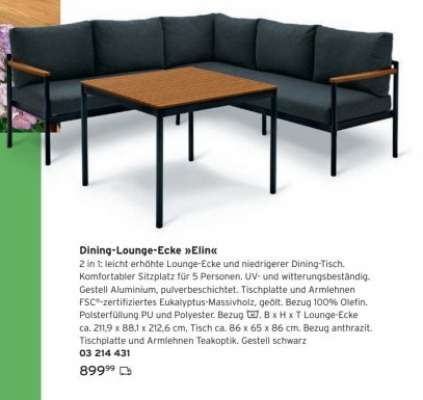 Dining-Lounge-Ecke »Elin«
