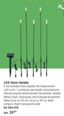 LED-Solar-Spieße