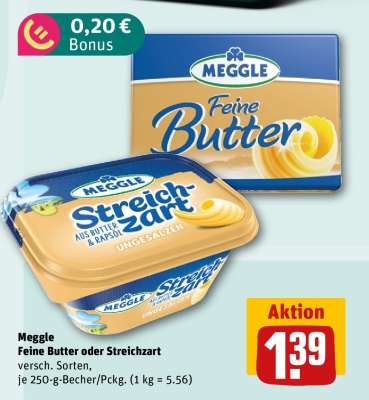 MEGGLE Feine Butter oder Streichzart