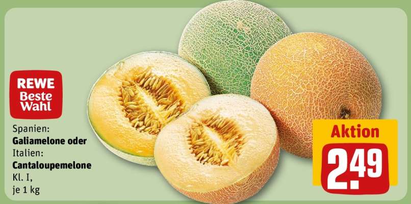 Galiamelone oder Cantaloupemelone