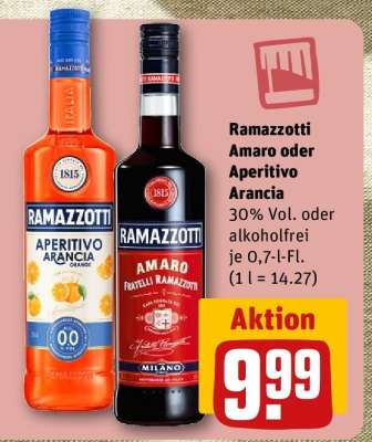 Ramazzotti Amaro oder Aperitivo Arancia