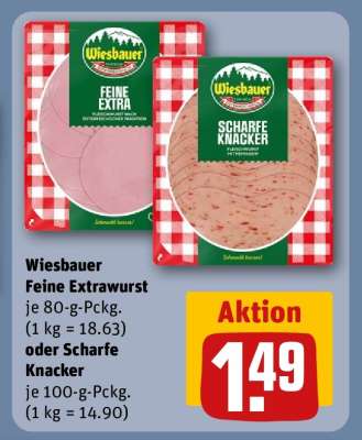 Wiesbauer Feine Extrawurst oder Scharfe Knacker