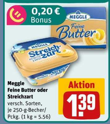 MEGGLE Feine Butter oder Streichzart