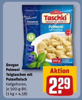 Dovgan Pelmeni Teigtaschen mit Putenfleisch