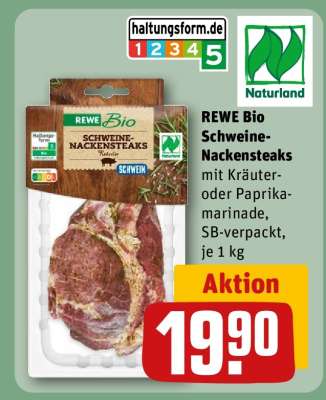 REWE Bio Schweine-Nackensteaks