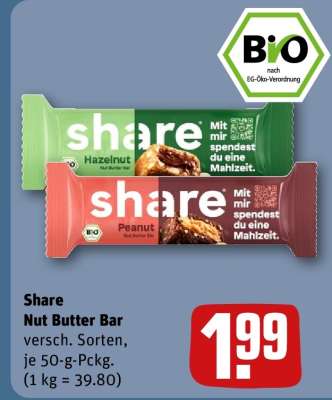 Share Nut Butter Bar