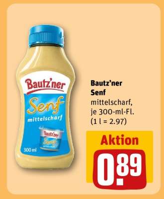 BAUTZ'NER Senf Mittelscharf