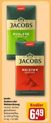 Jacobs Auslese oder Meisterröstung
