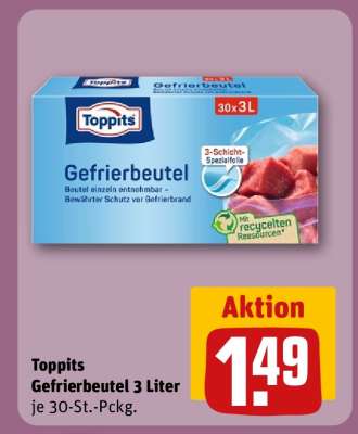 Toppits Gefrierbeutel 3 Liter