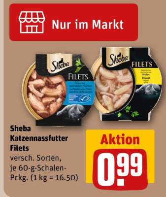 Sheba Katzennassfutter Filets
