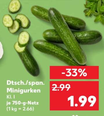 Dtsch./span. Minigurken