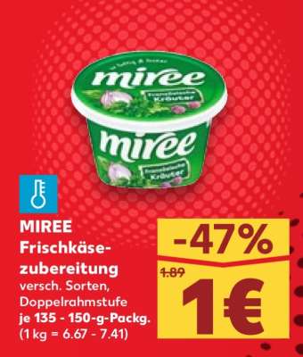 MIRÉE Frischkäsezubereitung