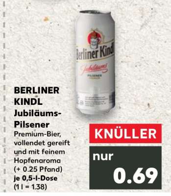 BERLINER KINDL Jubiläums
Pilsener