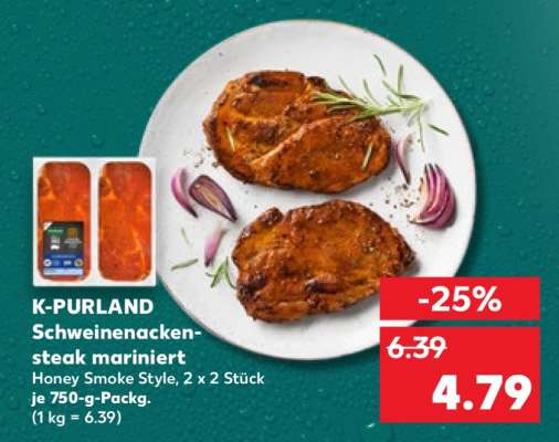 K-PURLAND Schweinenackensteak mariniert