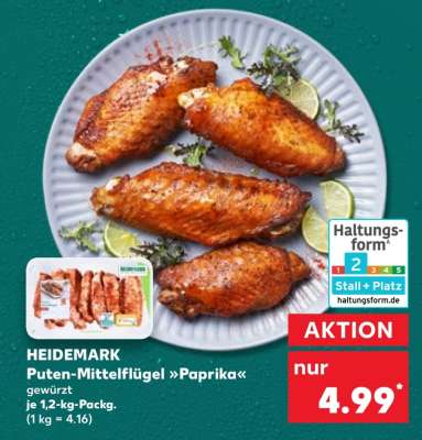 HEIDEMARK Puten-Mittelflügel »Paprika«