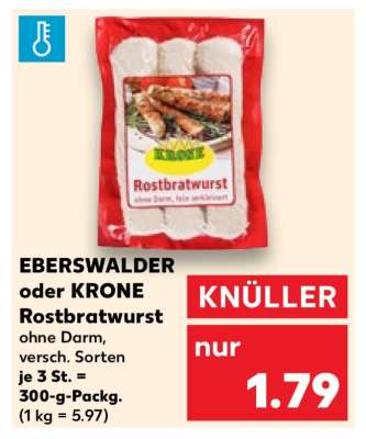 EBERSWALDER oder KRONE Rostbratwurst