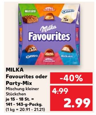 MILKA Favourites oder Party-Mix