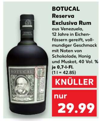 BOTUCAL Reserva Exclusiva Rum