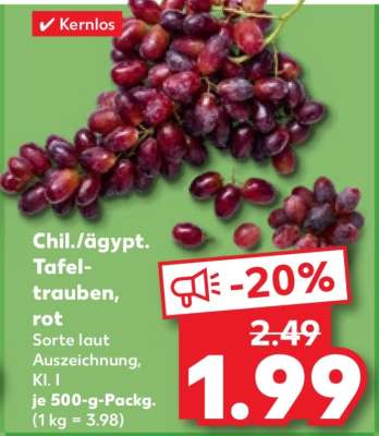 Chil./ägypt. Tafel-trauben, rot