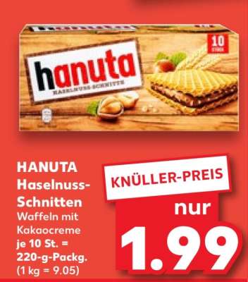 HANUTA Haselnuss-Schnitten