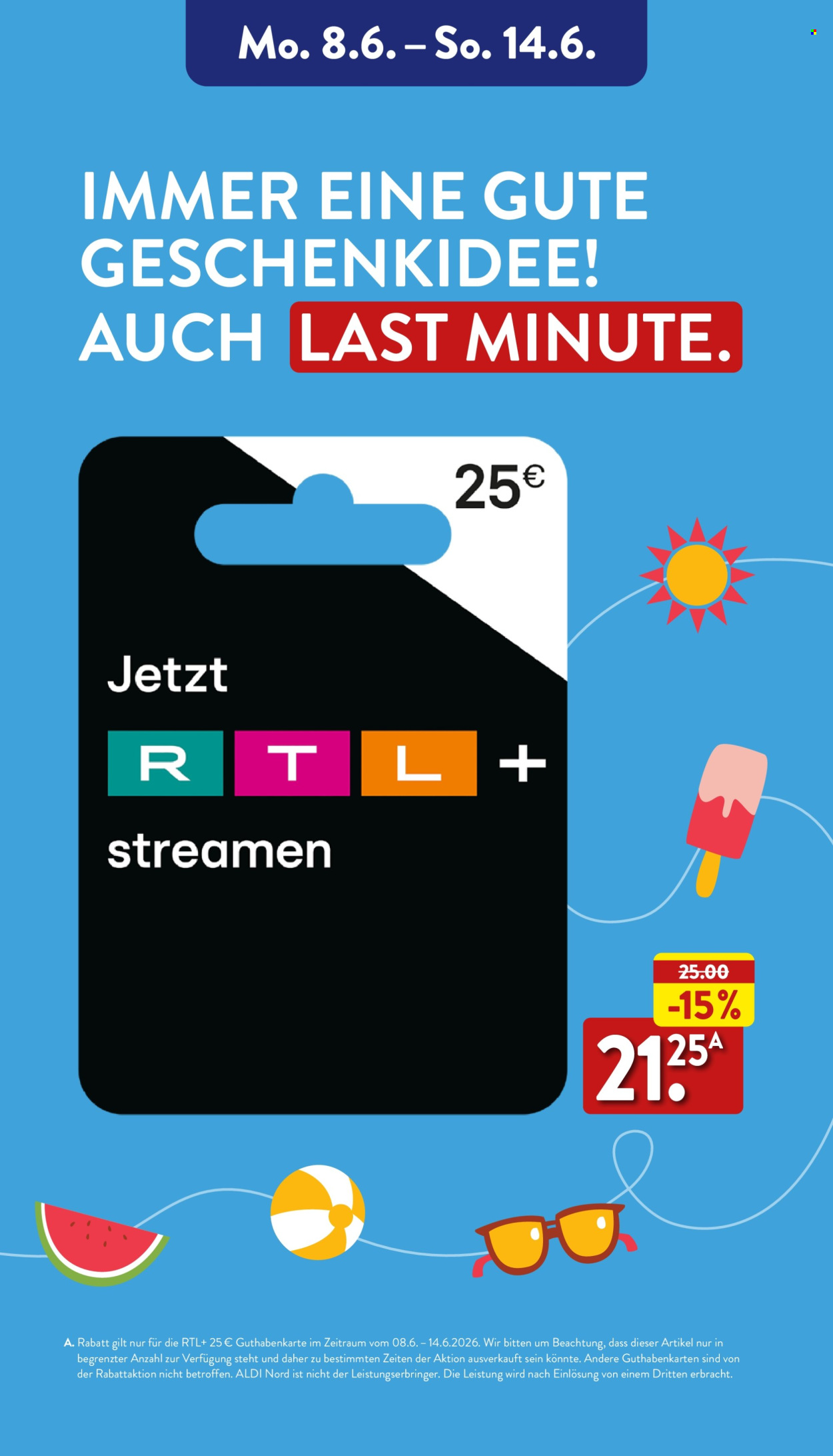 ALDI Nord Prospekte  - 8.06.2026 - 13.06.2026. Seite 38