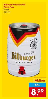 Bitburger Premium Pils Party-Fass