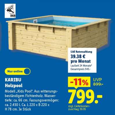 KARIBU Holzpool
