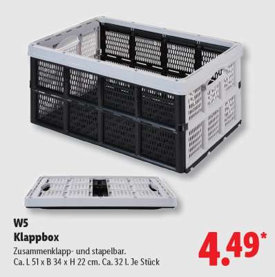 W5 Klappbox