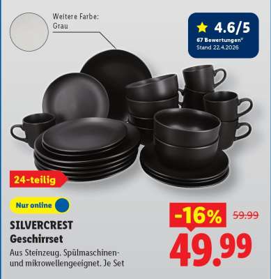 SILVERCREST Geschirrset