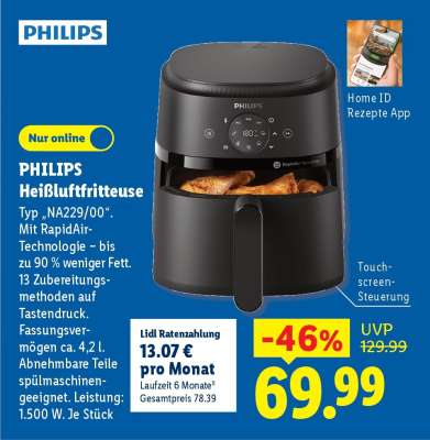 PHILIPS Heißluftfritteuse