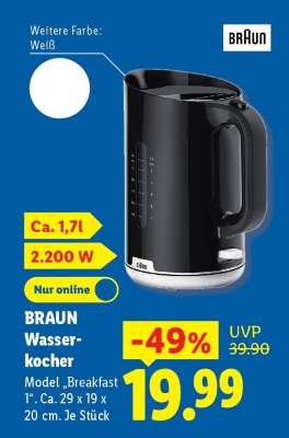 BRAUN Wasserkocher