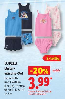 LUPILU Unterwäsche-Set