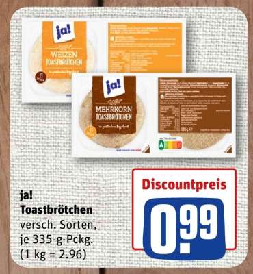 ja! Toastbrötchen