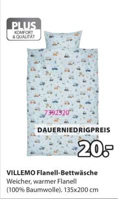 VILLEMO Flanell-Bettwäsche