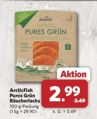 ArcticFish Pures Grün Räucherlachs