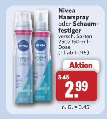 NIVEA Haarspray oder Schaumfestiger