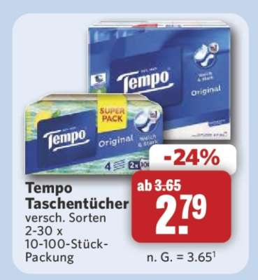 Tempo Taschentücher