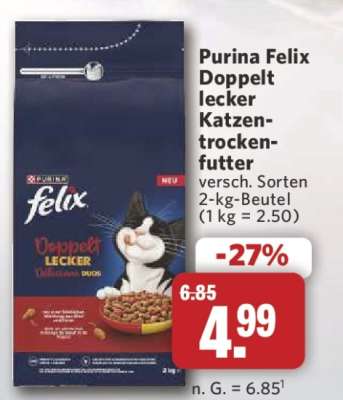 Purina Felix Doppelt lecker Katzen-trockenfutter