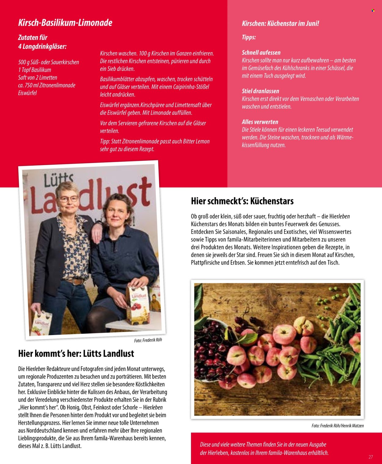 famila Prospekte  - 1.06.2026 - 6.06.2026. Seite 27