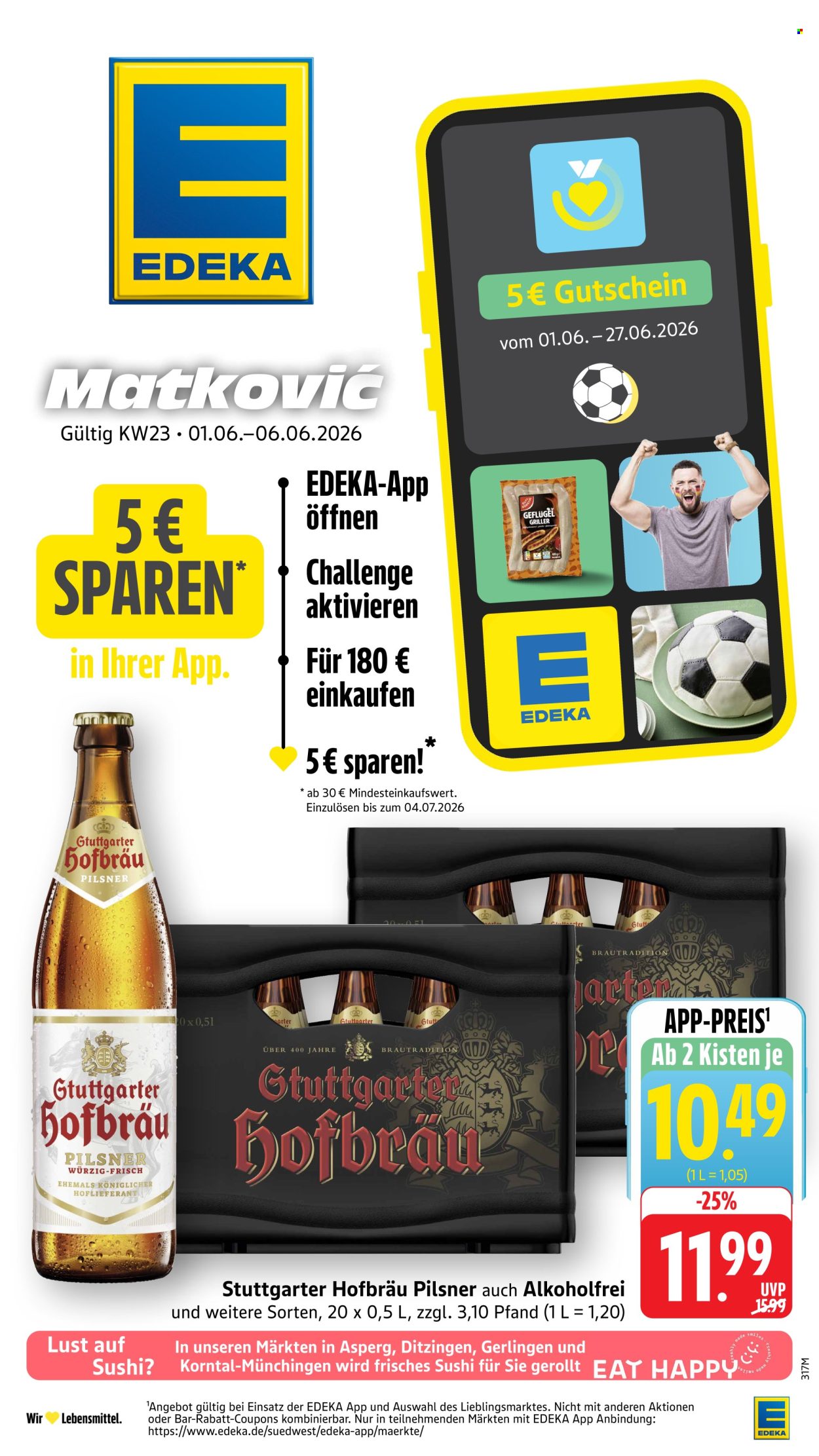 Edeka Prospekte  - 1.06.2026 - 6.06.2026. Seite 1