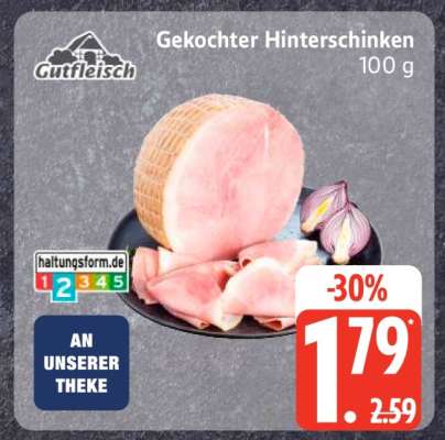 Gekochter Hinterschinken