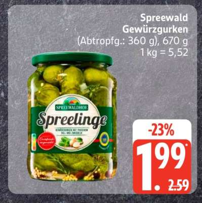 Spreewald Gewürzgurken