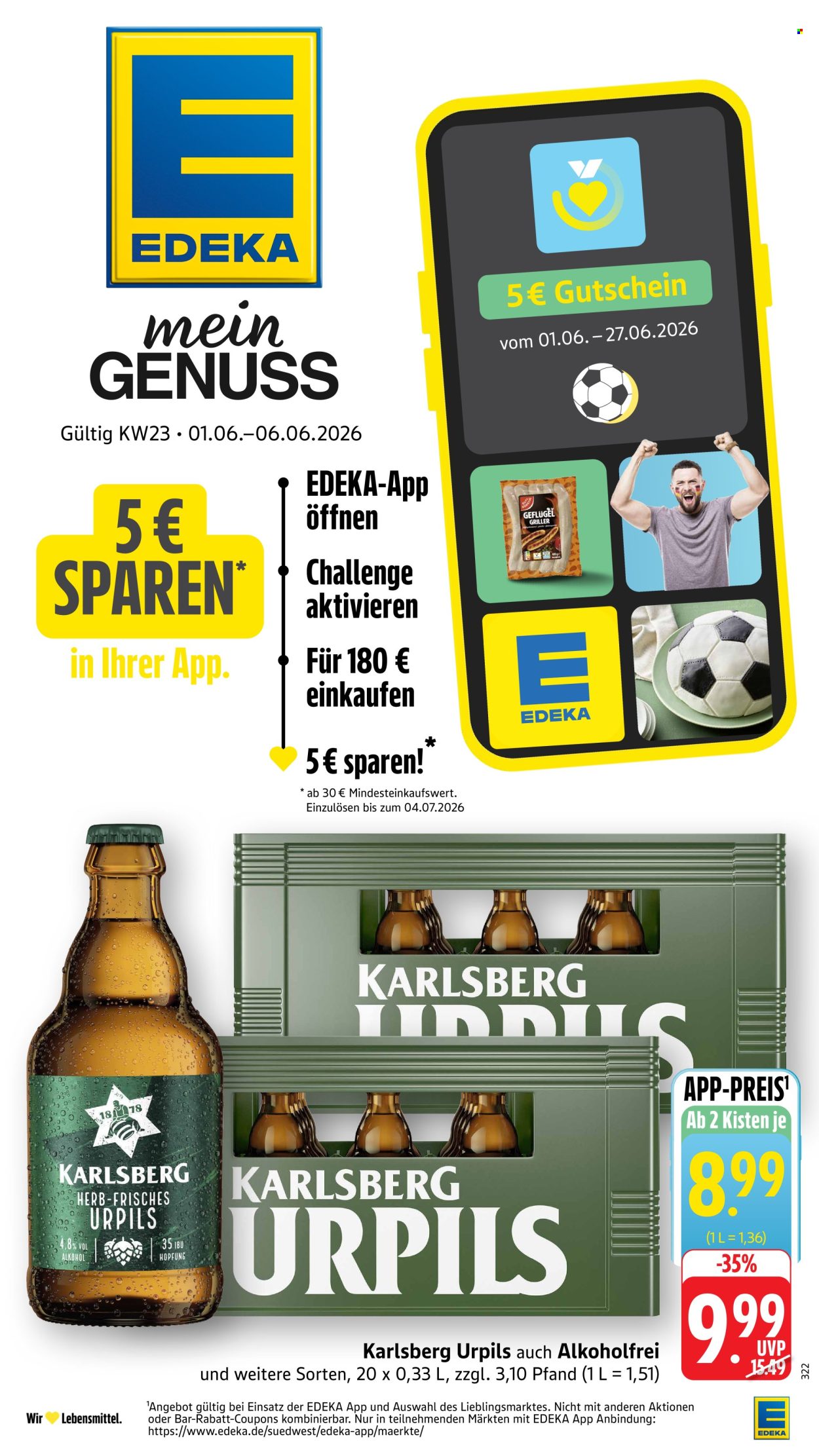 Edeka Prospekte  - 1.06.2026 - 6.06.2026. Seite 1