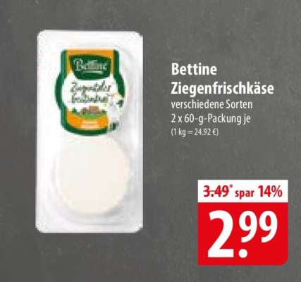 BETTINE Ziegenfrischkäse