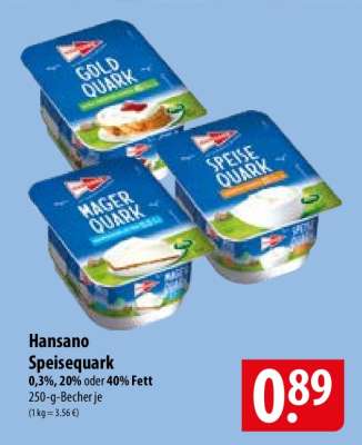 Hansano Speisequark